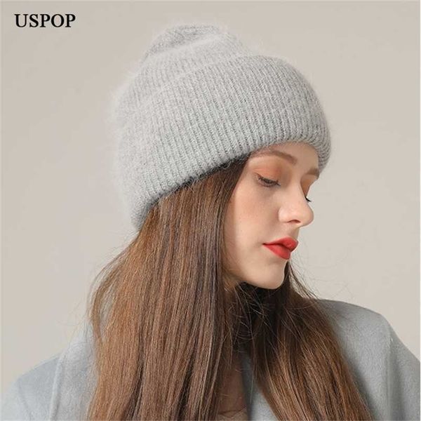 uspop fashion winter hats women brand designer beanies thick warm knitted hats soft rabbit hair skullies 220124, Blue;gray
uspop fashion winter hats women brand designer beanies thick warm knitted hats soft rabbit hair skullies 220124, Blue;gray