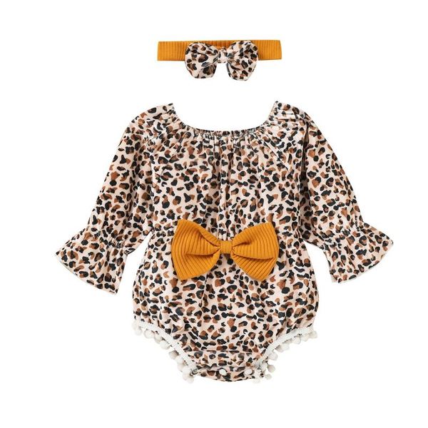 jumpsuits infant baby girls long sleeve leopard romper bow headband ruffle outfits spring autumn clothing 0-12 months, Blue
jumpsuits infant baby girls long sleeve leopard romper bow headband ruffle outfits spring autumn clothing 0-12 months, Blue