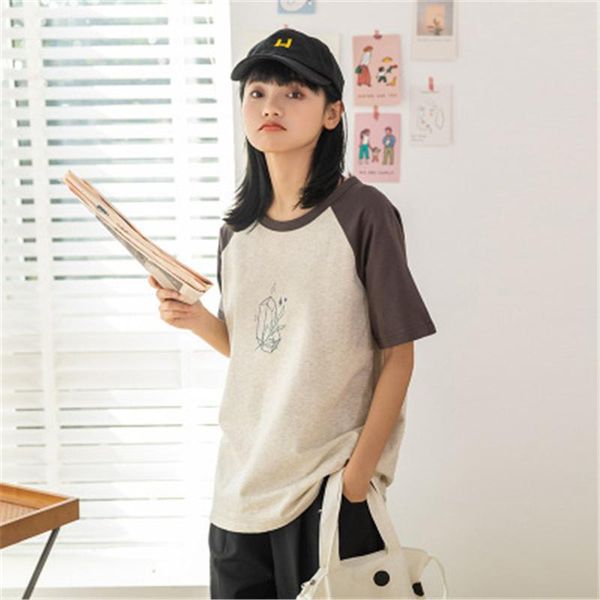 summer women t-shirt fashion concise print ladies short sleeve casual loose o-neck cotton tee women's, White
summer women t-shirt fashion concise print ladies short sleeve casual loose o-neck cotton tee women's, White