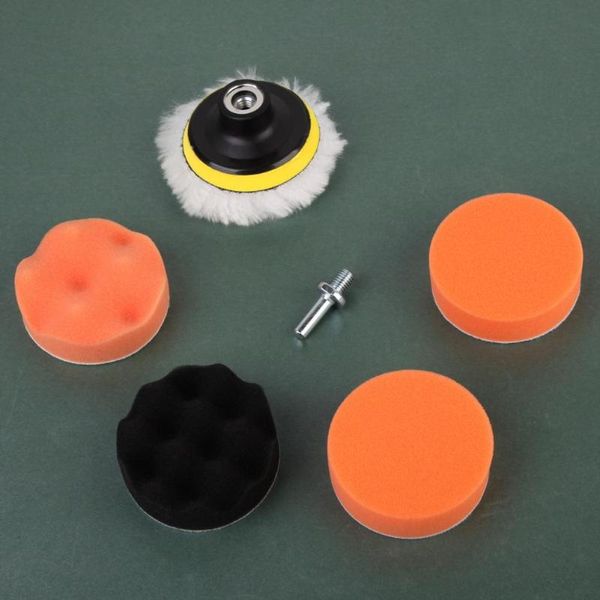 care products 7 pcs 3 inch buffing pad auto car polishing wheel kit buffer + m14 drill adaptor thread accessories
care products 7 pcs 3 inch buffing pad auto car polishing wheel kit buffer + m14 drill adaptor thread accessories
