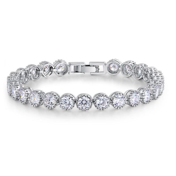 link, chain luxury 4mm 5mm round cz 925 sterling silver tennis bracelet & bangles for women jewelry wedding party christmas gift s4785, Black
link, chain luxury 4mm 5mm round cz 925 sterling silver tennis bracelet & bangles for women jewelry wedding party christmas gift s4785, Black