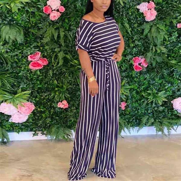 women causal striped short sleeve jumpsuit plus size loose fit summer long pants daily overalls comfy jumpsuit, Black;white
women causal striped short sleeve jumpsuit plus size loose fit summer long pants daily overalls comfy jumpsuit, Black;white
