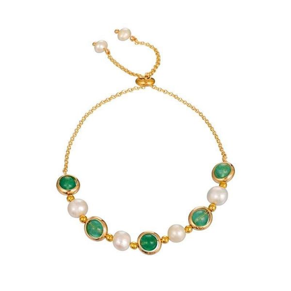 designer link, chain classic green crystal gem women's fashion bracelet pearl women's jewelry gifts, Black
designer link, chain classic green crystal gem women's fashion bracelet pearl women's jewelry gifts, Black