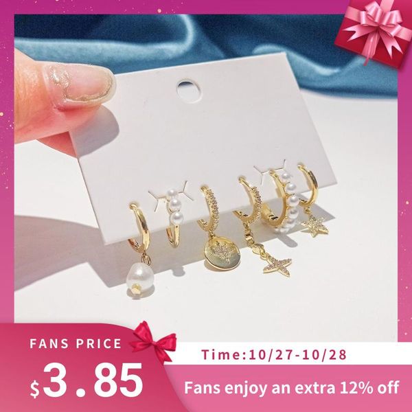 hoop & huggie 925 sterling silver zircon star tassel pearl clip hoops golden women 6-piece earring sets wholesale, Golden;silver
hoop & huggie 925 sterling silver zircon star tassel pearl clip hoops golden women 6-piece earring sets wholesale, Golden;silver