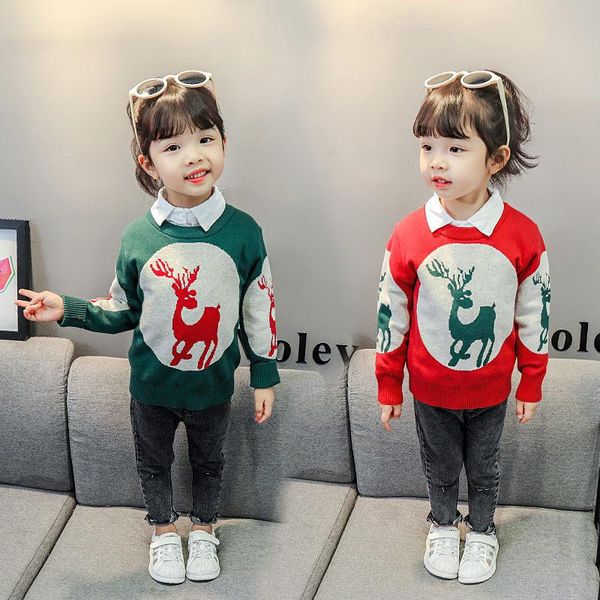 baby girls sweater with deer toddler knitwear kids knit o-neck collar long sleeve pullover, Blue
baby girls sweater with deer toddler knitwear kids knit o-neck collar long sleeve pullover, Blue