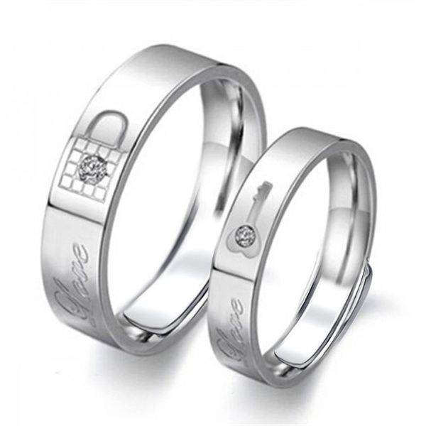 wedding rings exquisite lock and key love couple for men women romantic promise adjustable ring lovers party jewelry gifts, Slivery;golden
wedding rings exquisite lock and key love couple for men women romantic promise adjustable ring lovers party jewelry gifts, Slivery;golden