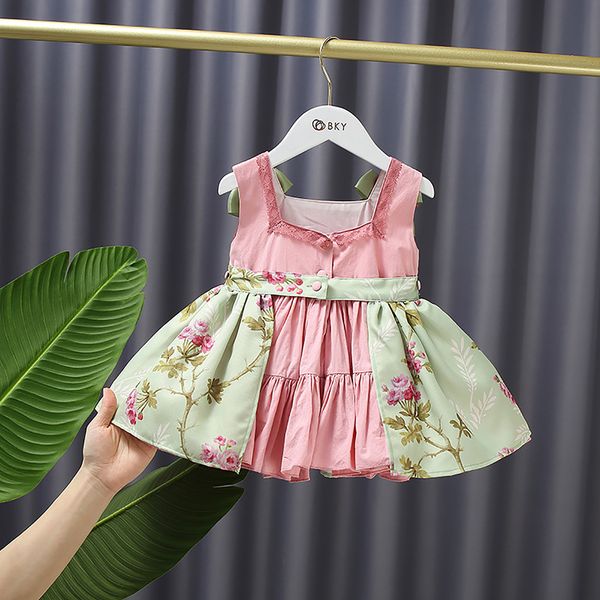 2021 summer new selling childrens clothing fashion lady girl flower print sleeveless suspender square neck fairy dress, Red;yellow
2021 summer new selling childrens clothing fashion lady girl flower print sleeveless suspender square neck fairy dress, Red;yellow