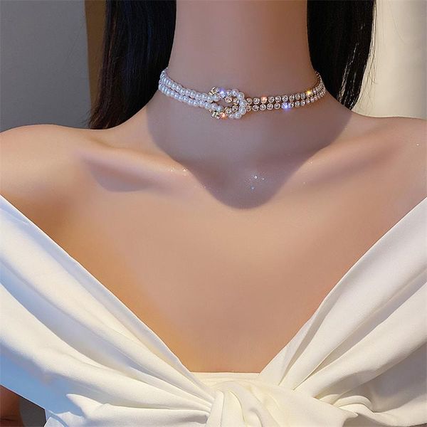 pearl necklace light luxury design sense fashion versatile cold wind collarbone chain advanced of accessories choker chains, Silver
pearl necklace light luxury design sense fashion versatile cold wind collarbone chain advanced of accessories choker chains, Silver
