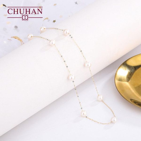 chains chuhan 18k gold 6-7mm natural freshwater pearl necklace clavicle chain au750 gypsophila gifts for women fine jewelry, Silver
chains chuhan 18k gold 6-7mm natural freshwater pearl necklace clavicle chain au750 gypsophila gifts for women fine jewelry, Silver