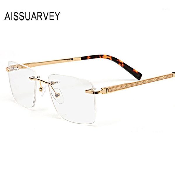 men glasses frames rimless eyeglasses optical designer prescription stainless steel handsome business print special temple fashion sunglasse, Black
men glasses frames rimless eyeglasses optical designer prescription stainless steel handsome business print special temple fashion sunglasse, Black