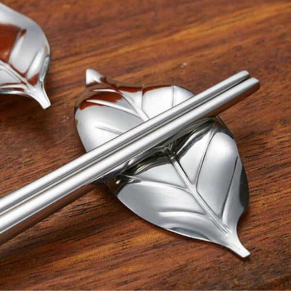 chopsticks 1pc 304 stainless steel holder stand leaf shape chopstick rest rack 
chopsticks 1pc 304 stainless steel holder stand leaf shape chopstick rest rack