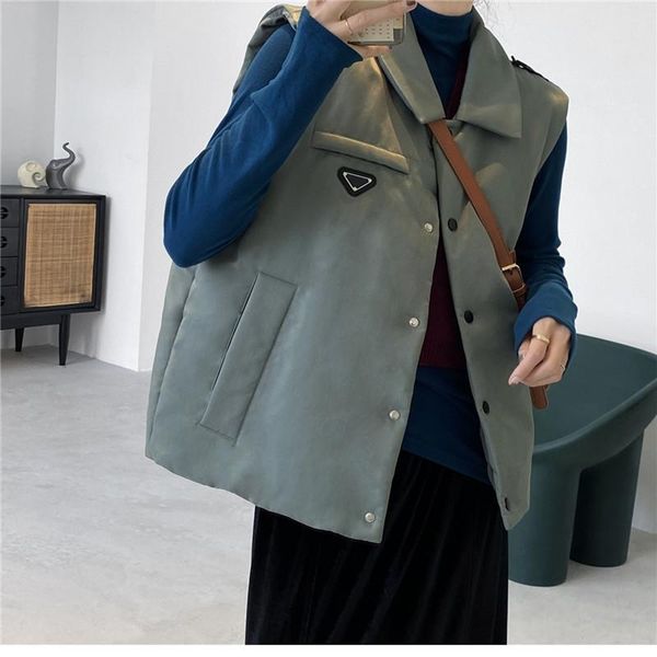 women's vests 2021 fashion women sleeveless thicken vest winter warm oversized casual simplicity lapel pure color short coat female, Black;white
women's vests 2021 fashion women sleeveless thicken vest winter warm oversized casual simplicity lapel pure color short coat female, Black;white