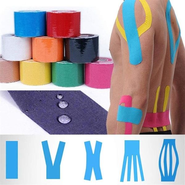 elbow & knee pads kinesiology tape muscle bandage athletic recovery self adherent wrap taping pain relief protector #4, Black;gray 
elbow & knee pads kinesiology tape muscle bandage athletic recovery self adherent wrap taping pain relief protector #4, Black;gray