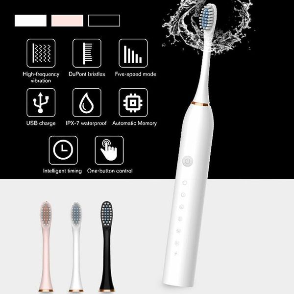 adults sonic electric toothbrush 6 modes deep cleaning waterproof portable travel tooth brush with 4 replacement heads smart
adults sonic electric toothbrush 6 modes deep cleaning waterproof portable travel tooth brush with 4 replacement heads smart