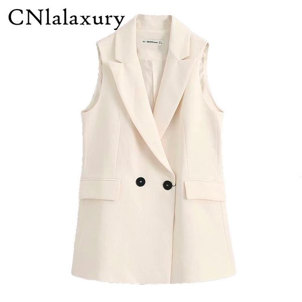 women's vests woman pockets white long vest coat office ladies waistcoat sleeveless blazer feminino double breasted outwear elegant top, Black;white
women's vests woman pockets white long vest coat office ladies waistcoat sleeveless blazer feminino double breasted outwear elegant top, Black;white
