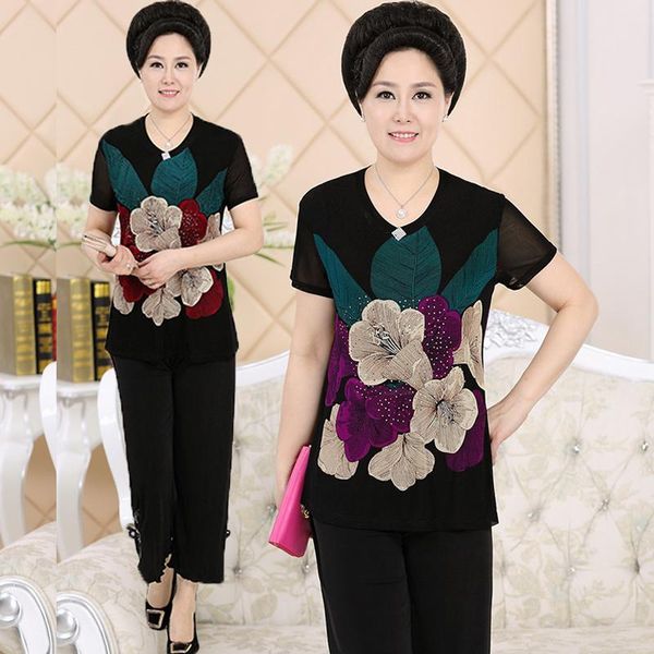 women spring summer mid aged causal set female print o-neck shirt wide leg pant suit lady vintage oversize 2 piece e664 women's two pan, White
women spring summer mid aged causal set female print o-neck shirt wide leg pant suit lady vintage oversize 2 piece e664 women's two pan, White