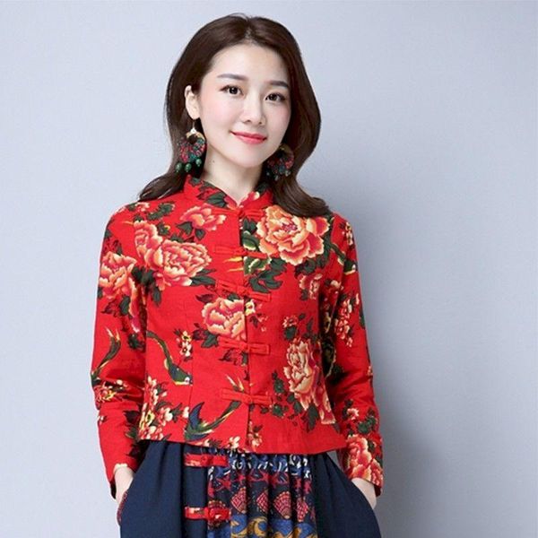 women's jackets traditional chinese style flower print fashion women female vintage elegant tang suit linen clothes slim short ethnic j, Black;brown
women's jackets traditional chinese style flower print fashion women female vintage elegant tang suit linen clothes slim short ethnic j, Black;brown