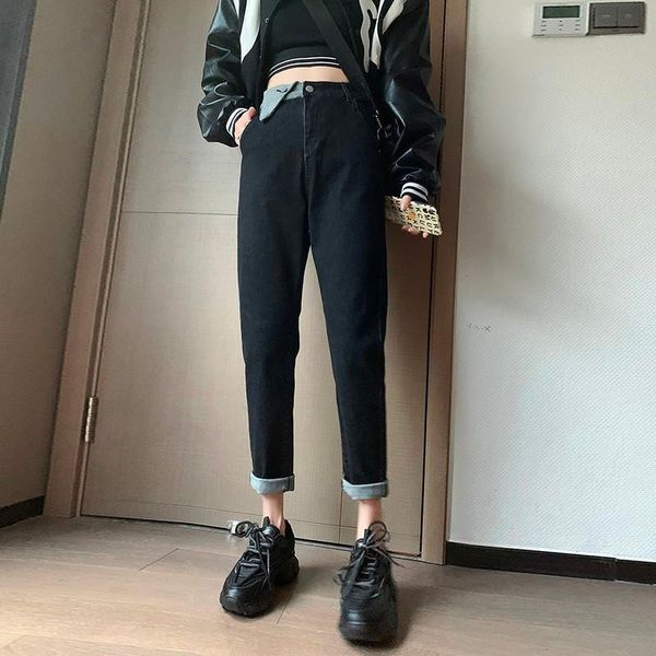 women's jeans guuzyuviz black harem stretch woman high waist plus size loose korean casual pantalones vaqueros mujer, Blue
women's jeans guuzyuviz black harem stretch woman high waist plus size loose korean casual pantalones vaqueros mujer, Blue