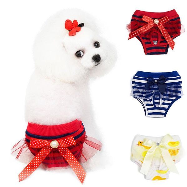 dog apparel pet sanitary physiological pants diaper washable bowknot female shorts panties menstruation underwear briefs
dog apparel pet sanitary physiological pants diaper washable bowknot female shorts panties menstruation underwear briefs