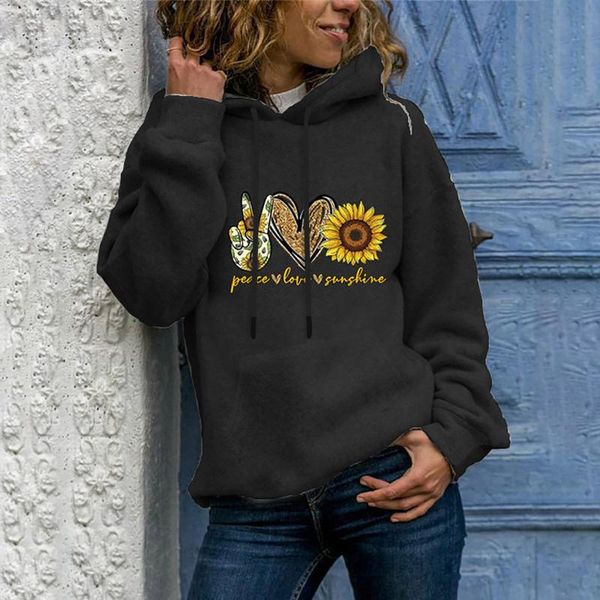 women's hoodies & sweatshirts ladies casual pullover sweatshirt long sleeve hooded printed for teen girls oversized ropa mujer #8, Black
women's hoodies & sweatshirts ladies casual pullover sweatshirt long sleeve hooded printed for teen girls oversized ropa mujer #8, Black