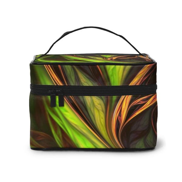 cosmetic bags & cases women makeup bag toiletries organizer travel storage exotic tropical green and orange leaves fractal art
cosmetic bags & cases women makeup bag toiletries organizer travel storage exotic tropical green and orange leaves fractal art