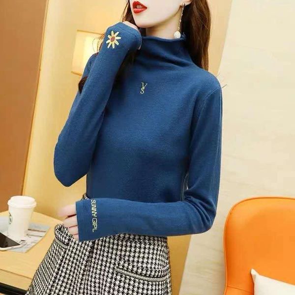 women's sweaters autumn winter 2021 slim sweater korean version versatile long sleeve high collar pullover bottoming shirt, White;black
women's sweaters autumn winter 2021 slim sweater korean version versatile long sleeve high collar pullover bottoming shirt, White;black