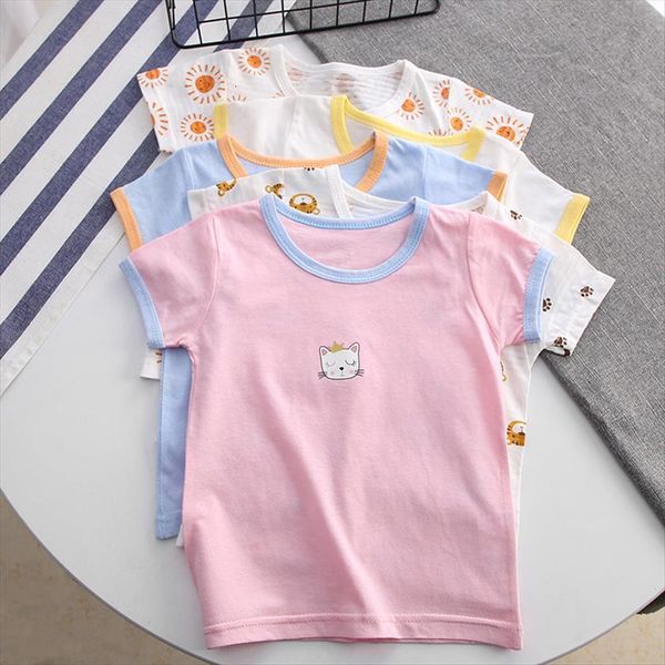 childrens t shirt short sleeved pure cotton boy baby cartoon girl summer korean kids fashion clothes, Blue
childrens t shirt short sleeved pure cotton boy baby cartoon girl summer korean kids fashion clothes, Blue