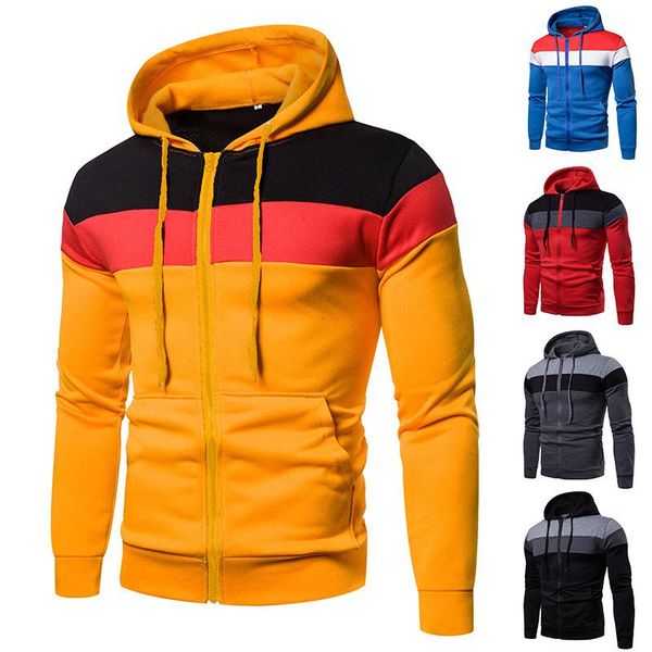 men's hoodies & sweatshirts 2021 autumn winter sweater hoodie european fashion color matching cardigan coat, Black
men's hoodies & sweatshirts 2021 autumn winter sweater hoodie european fashion color matching cardigan coat, Black