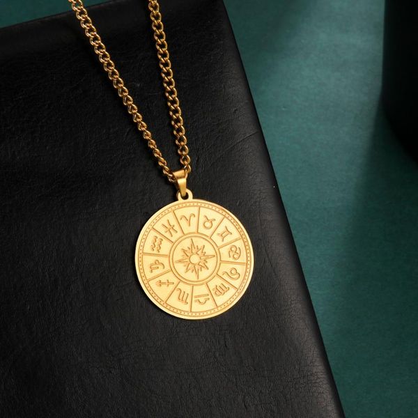 pendant necklaces eueavan 5pcs fashion necklace stainless steel round 12 constellation guide symbol golden jewelry gifts for men women, Silver
pendant necklaces eueavan 5pcs fashion necklace stainless steel round 12 constellation guide symbol golden jewelry gifts for men women, Silver