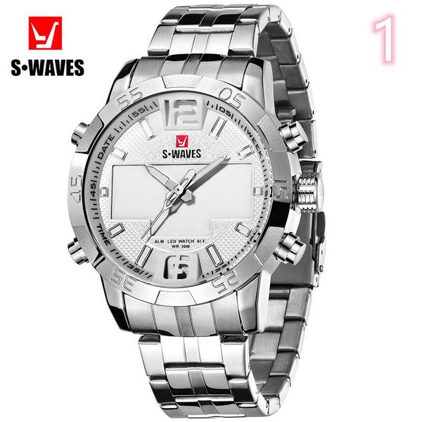 wristwatches stylish men's stainless steel calendar quartz watch with luxury business sports clock, Slivery;brown
wristwatches stylish men's stainless steel calendar quartz watch with luxury business sports clock, Slivery;brown