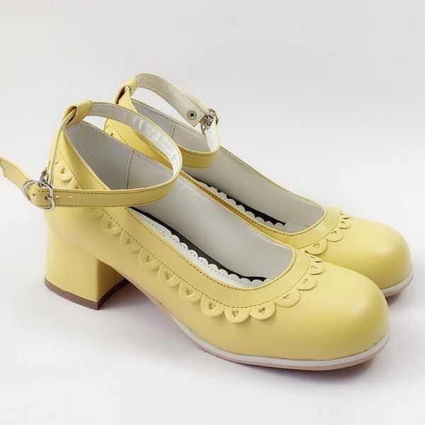 dress shoes 4.5cm high heels yellow ankle strap lolita princess girl leather cosplay party, Black
dress shoes 4.5cm high heels yellow ankle strap lolita princess girl leather cosplay party, Black