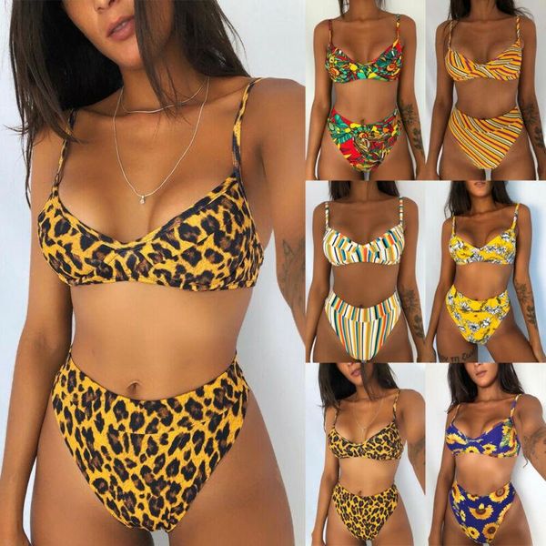 women's swimwear women high waist bikini set floral printing bandage push-up padded swimsuit bathing brazilian, White;black
women's swimwear women high waist bikini set floral printing bandage push-up padded swimsuit bathing brazilian, White;black