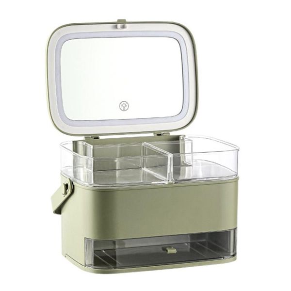 cosmetic storage box with mirror and led light deskmakeup organizer case dust-proof drawer type cosmetics boxes & bins
cosmetic storage box with mirror and led light deskmakeup organizer case dust-proof drawer type cosmetics boxes & bins