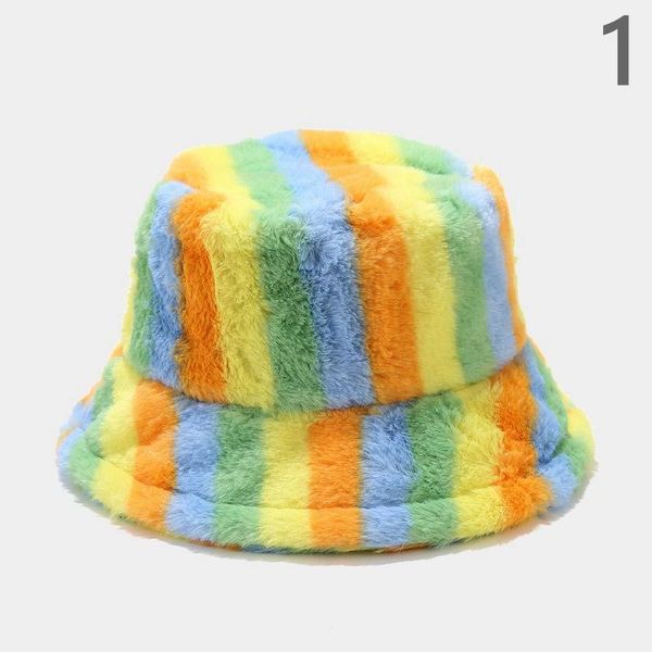 wide brim hats faux fur women bucket hat girl rainbow striped winter fluffy female fisherman cap warm casual ladies, Blue;gray
wide brim hats faux fur women bucket hat girl rainbow striped winter fluffy female fisherman cap warm casual ladies, Blue;gray
