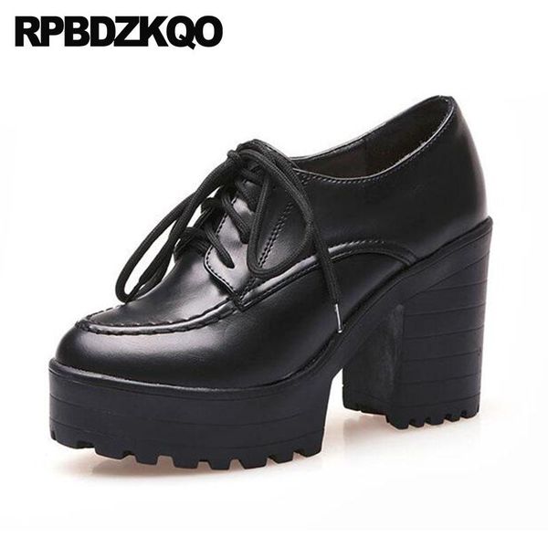 boots punk rock women big size waterproof shoes plus round toe chunky high heel booties fall 10 platform gothic lace up, Black
boots punk rock women big size waterproof shoes plus round toe chunky high heel booties fall 10 platform gothic lace up, Black