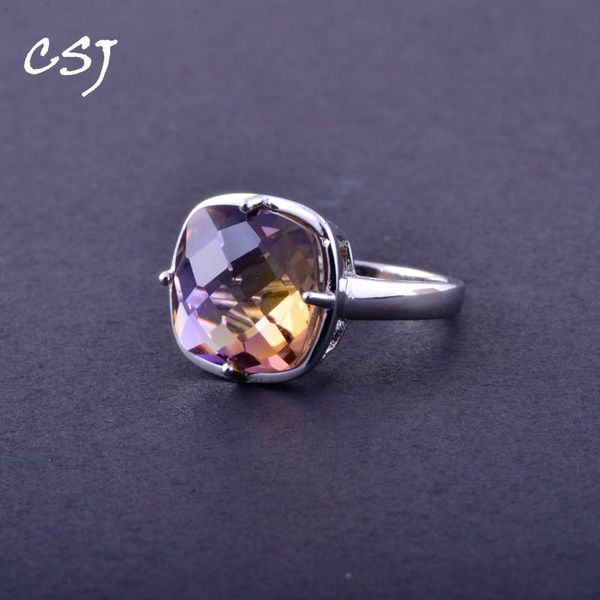 cluster rings csj elegant ametrine sterling 925 silver natural gemstone cushion 12mm women lady wedding engagment party gift box, Golden;silver
cluster rings csj elegant ametrine sterling 925 silver natural gemstone cushion 12mm women lady wedding engagment party gift box, Golden;silver