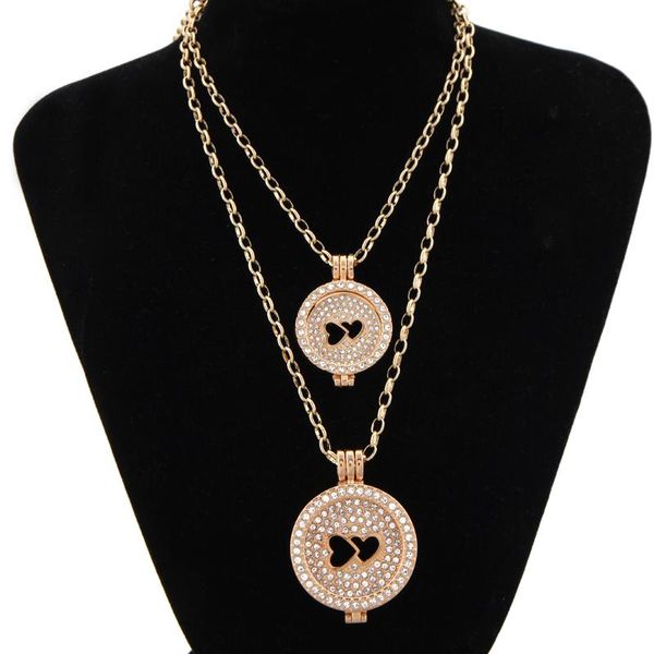 pendant necklaces vinnie design jewelry 2pcs pendants necklace with 35mm large coin and 25mm small holder, Silver
pendant necklaces vinnie design jewelry 2pcs pendants necklace with 35mm large coin and 25mm small holder, Silver