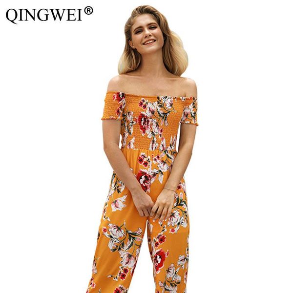women's jumpsuits & rompers 2021 women print off the shoulder jumpsuit femalesummer high waist was thin wide leg nine pants, Black;white
women's jumpsuits & rompers 2021 women print off the shoulder jumpsuit femalesummer high waist was thin wide leg nine pants, Black;white