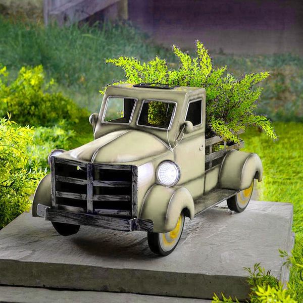retro style solar pickup truck garden ornaments flower pot with car light yard home decoration outdoor garten gift party favor
retro style solar pickup truck garden ornaments flower pot with car light yard home decoration outdoor garten gift party favor