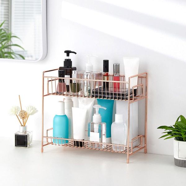 storage baskets iron double-layer rack cosmetic kitchen bathroom deskbasket box
storage baskets iron double-layer rack cosmetic kitchen bathroom deskbasket box
