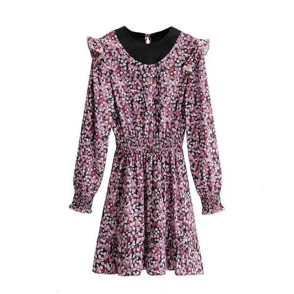 casual dresses 9705 autumn european and american women's stitching printed ruffle long sleeve factory sfpp, Black;gray
casual dresses 9705 autumn european and american women's stitching printed ruffle long sleeve factory sfpp, Black;gray