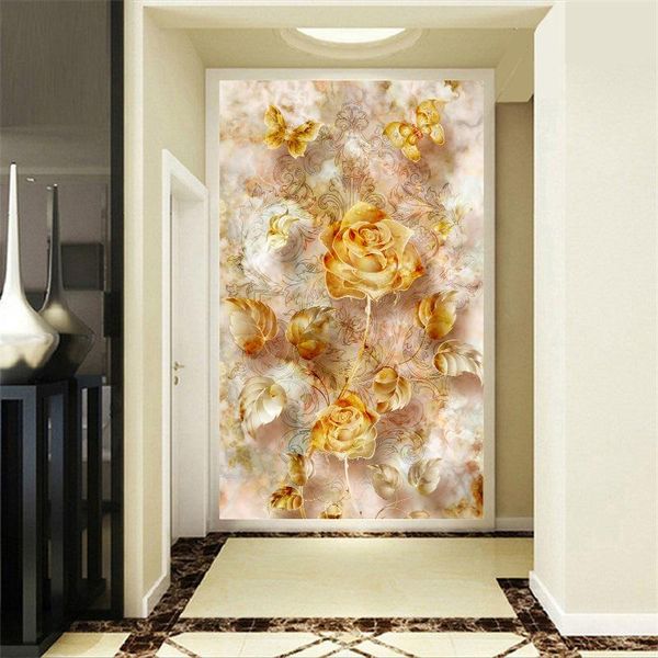 wallpapers custom 3d po golden flowers entrance hallway wallpaper wall papers mural papel de parede
wallpapers custom 3d po golden flowers entrance hallway wallpaper wall papers mural papel de parede