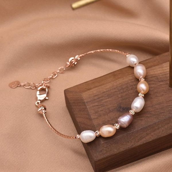 beaded, strands natural pearl bracelet female hand-woven simple student all-match accessory, Black
beaded, strands natural pearl bracelet female hand-woven simple student all-match accessory, Black