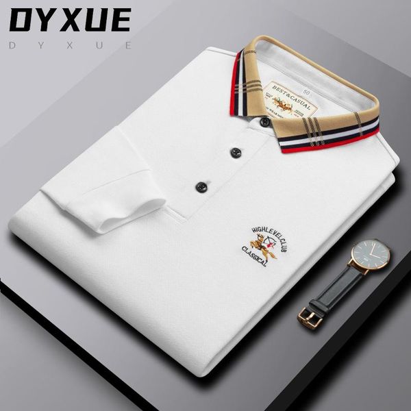 men's polos designer fashion brand shirt lapel embroidery men cotton casual long sleeve korean clothing, White;black
men's polos designer fashion brand shirt lapel embroidery men cotton casual long sleeve korean clothing, White;black