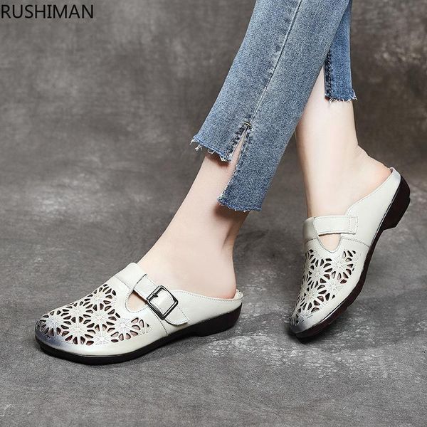 slippers 2021 summer sandals genuine leather low heel shoes soft bottom slipper women's hollow out retro ethnic-style, Black
slippers 2021 summer sandals genuine leather low heel shoes soft bottom slipper women's hollow out retro ethnic-style, Black