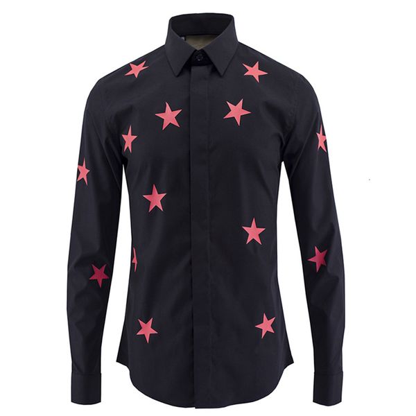 tee shirt shirt luxury brand design red stars printed mens shirts plus size 4xl casual cotton slim long sleeve shirt men, White;black
tee shirt shirt luxury brand design red stars printed mens shirts plus size 4xl casual cotton slim long sleeve shirt men, White;black