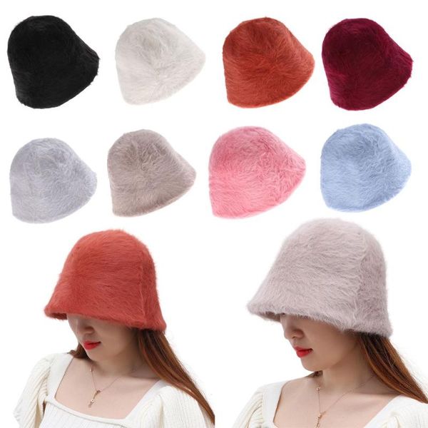 wide brim hats soft solid color bucket hat women fashion thickened fisherman's faux fur lady's cap winter keep warm accessories, Blue;gray
wide brim hats soft solid color bucket hat women fashion thickened fisherman's faux fur lady's cap winter keep warm accessories, Blue;gray