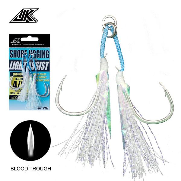 lai-l shore jigging light assist "t" groove jig hook stainless solid ring boat fishing glow double fishhook sea-bream hooks
lai-l shore jigging light assist "t" groove jig hook stainless solid ring boat fishing glow double fishhook sea-bream hooks