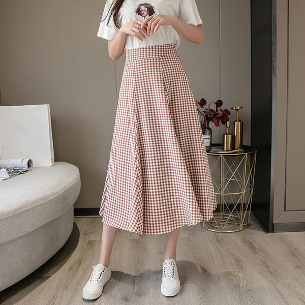 skirts 2021 spring summer vintage black red plaid skirt women korean ol style long casual a-line high waist female
skirts 2021 spring summer vintage black red plaid skirt women korean ol style long casual a-line high waist female