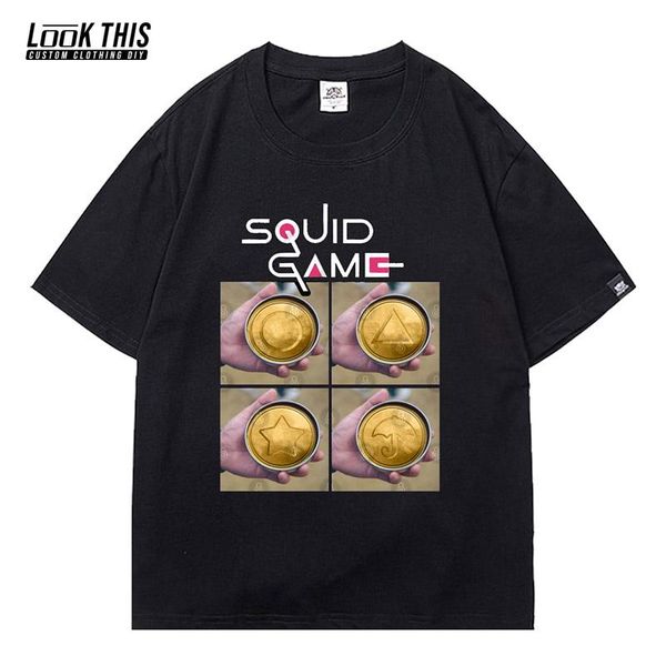 men's t-shirts squid game korea show men t-shirt oversized tv same print tees short sleeve summer clothes, White;black
men's t-shirts squid game korea show men t-shirt oversized tv same print tees short sleeve summer clothes, White;black
